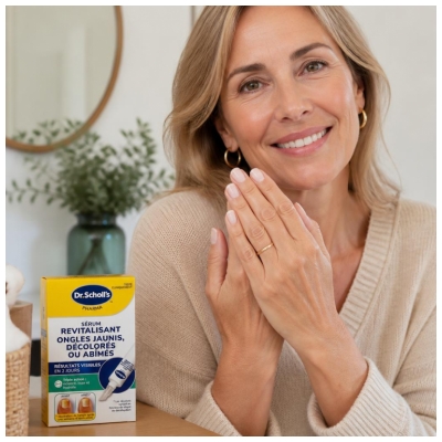 Scholl Sérum Revitalisant Ongles Jaunis, Décolorés, Abîmés 10 ML
