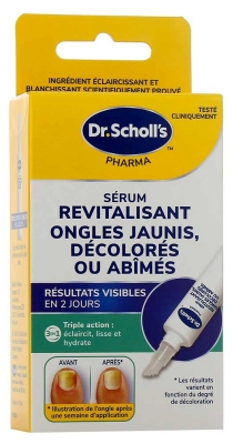 Scholl Sérum Revitalisant Ongles Jaunis, Décolorés, Abîmés 10 ML