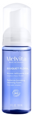 Melvita Bouquet Floral Mousse Nettoyante Éclat Visage Bio 150 ml