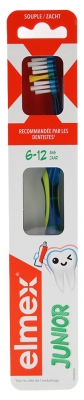 Elmex Anti-Caries Junior Brosse à Dents 6-12 Ans - Couleur : Bleu