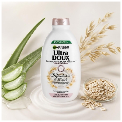 Garnier Ultra Doux Shampooing Hydratant Délicatesse d'Avoine 400 ml