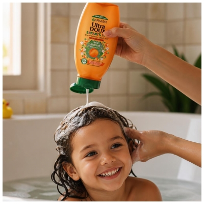 Garnier Ultra Doux Shampoing et Démêlant Hypoallergènique Enfants 2en1 400 ml