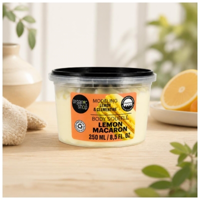 Organic Shop Crème Corps Modelante Citron Soufflé 250 ml