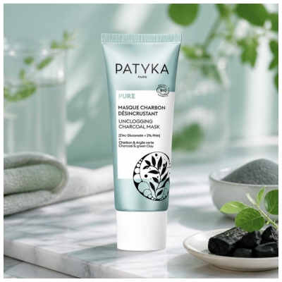 PATYKA Pure Masque Charbon Désincrustant Biologique 50 ML