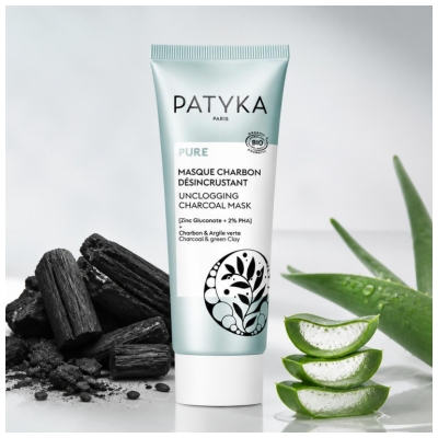 PATYKA Pure Masque Charbon Désincrustant Biologique 50 ML