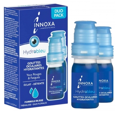 Laboratoire Innoxa Hydrableu Gouttes Oculaires Hydratantes Éclat Détente 2 x 10 ml