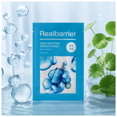 Real Barrier Aqua Soothing Ampoule Masque Tissu Visage 28 ml