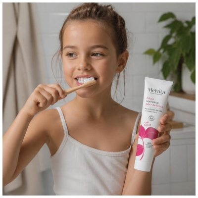 Melvita Mon Dentifrice pour Enfants Goût Fraise Bio 75 ml