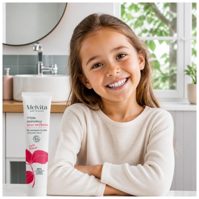 Melvita Mon Dentifrice pour Enfants Goût Fraise Bio 75 ml