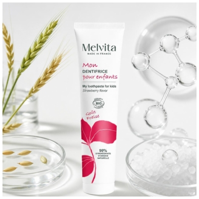 Melvita Mon Dentifrice pour Enfants Goût Fraise Bio 75 ml