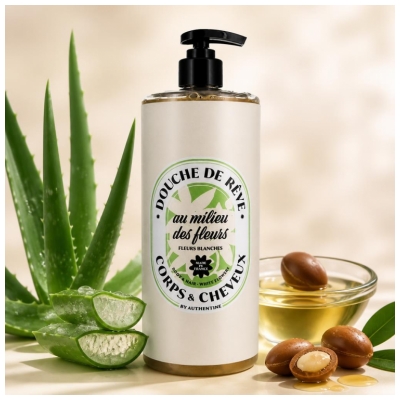 Authentine Douche de de Rêve Au Milieu des Fleurs 1 Litre