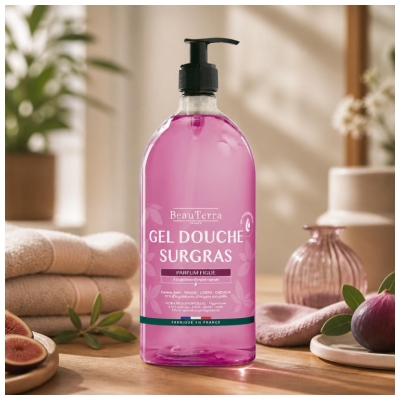 BeauTerra Gel Douche Surgras Figue d' 1 Litre