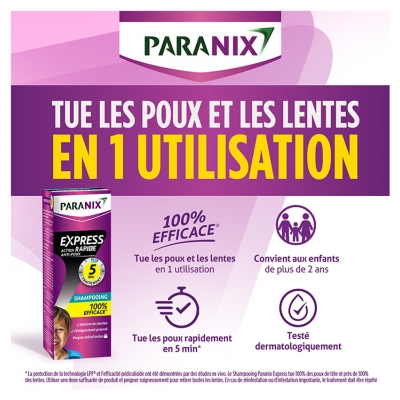 Paranix Express Shampoing Anti-Poux Action Rapide 200 ml