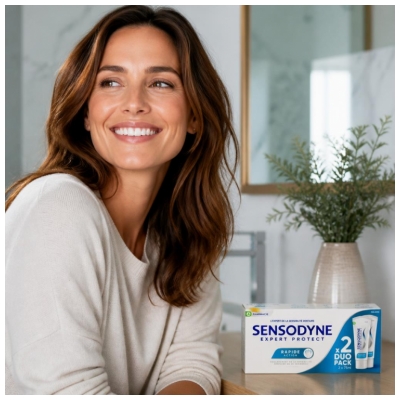 Sensodyne Expert Protect Dentifrice Rapide Action Sensibilité Dentaire 2 x 75 ml