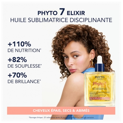 Phyto Phyto 7 Élixir Huile Sublimatrice Disciplinante Nutrition Intense 100 ml