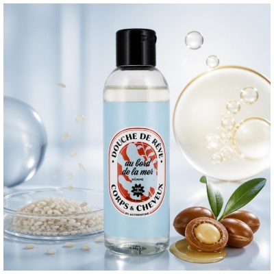 Authentine Douche de Rêve Au Bord de la Mer Homme Corps Cheveux 100 ml