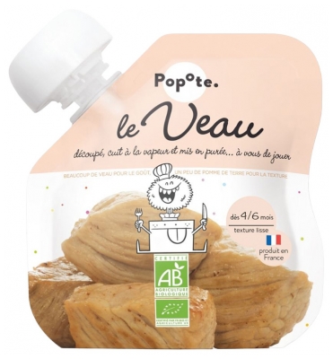 Popote Gourde Le Veau Bio Dès 4/6 Mois 60 g