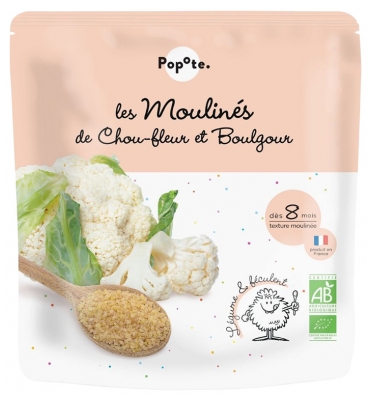 Popote Les Moulinés Chou-Fleur et Boulgour 8 Mois et + Bio 180 g