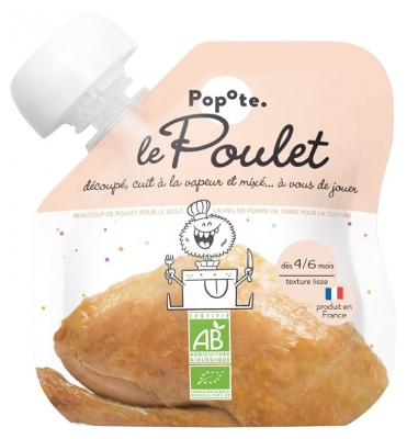 Popote Gourde Le Poulet Bio Dès 4/6 Mois 60 g