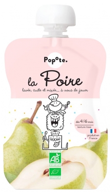 Popote Gourde La Poire Bio Dès 4/6 Mois 120 g