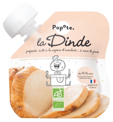 Popote Gourde La Dinde Bio Dès 4/6 Mois 60 g