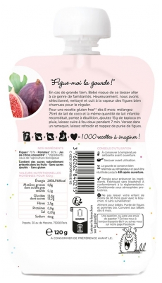 Popote Gourde La Figue Bio Dès 4/6 Mois 120 g