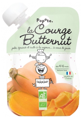Popote Gourde La Courge Butternut Bio Dès 4/6 Mois 120 g