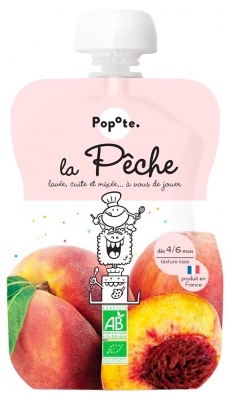 Popote Gourde La Pêche Bio Dès 4/6 Mois 120 g