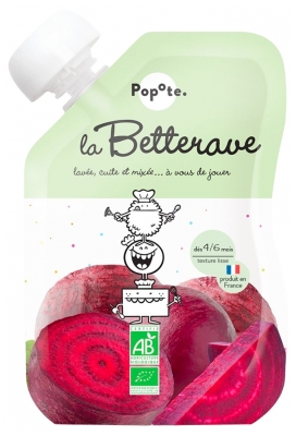 Popote Gourde La Betterave Bio Dès 4/6 Mois 120 g