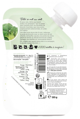 Popote Gourde Le Brocoli Bio Dès 4/6 Mois 120 g