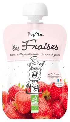 Popote Gourde Les Fraises Bio Dès 4/6 Mois 120 g
