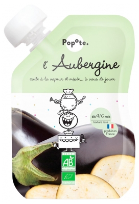 Popote Gourde L'Aubergine Bio Dès 4/6 Mois 120 g