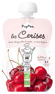 Popote Gourde Les Cerises Bio Dès 4/6 Mois 120 g