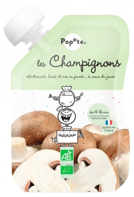 Popote Gourde Les Champignons Bio Dès 4/6 Mois 120 g