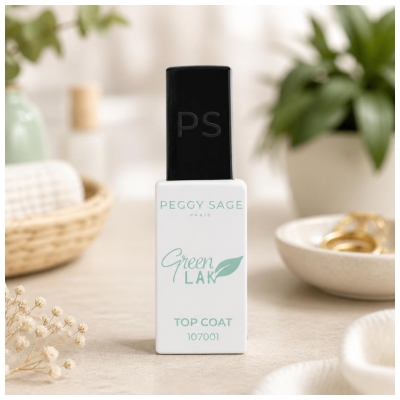 Peggy Sage Green Lak Top Coat Ongles LED 10 ML