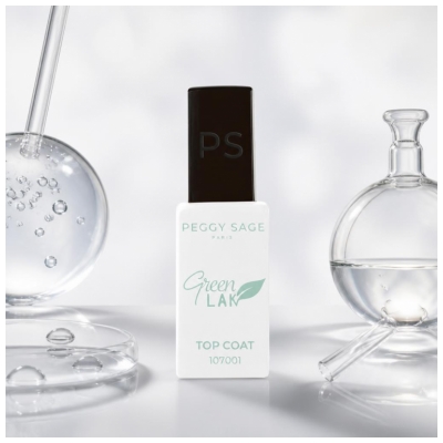 Peggy Sage Green Lak Top Coat Ongles LED 10 ML