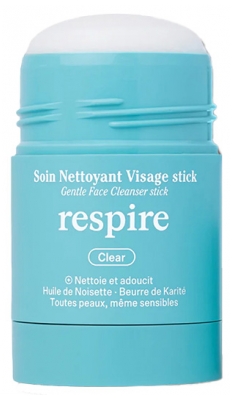 Respire Soin Nettoyant Visage Stick pour Toutes Peaux 50 g