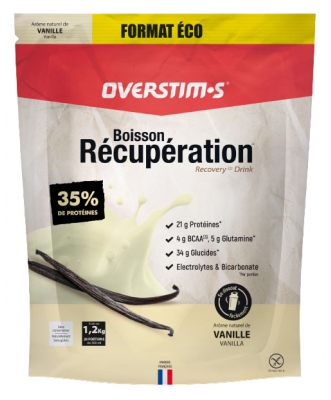 Overstims Boisson Récupération Élite 1,2 KG - Saveur : Vanille