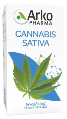 Arkopharma Arkogélules Huile de Graine de Chanvre Cannabis Sativa 45 Capsules