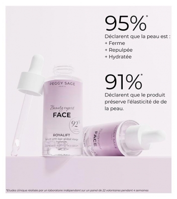 Peggy Sage Royalift Beauty Expert Face Sérum Anti-Âge Tripeptide 30 ml