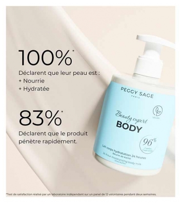 Peggy Sage Beauty Expert Body Lait Corps Hydratation 24 Heures Karité 500 ml