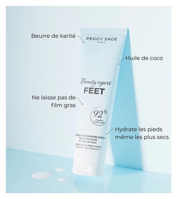 Peggy Sage Beauty Expert Feet Crème Hydratante pour Pieds 100 ML