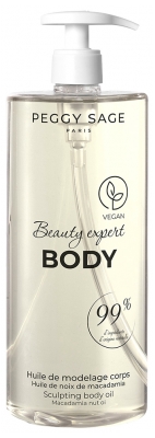 Peggy Sage Beauty Expert Body Huile de Modelage Corps Noix de Macadamia 1 L
