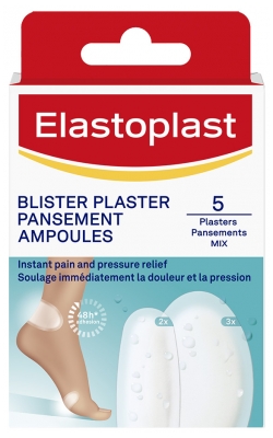 Elastoplast Blister Plaster Pansements Ampoule Mix Pack 5 Unités