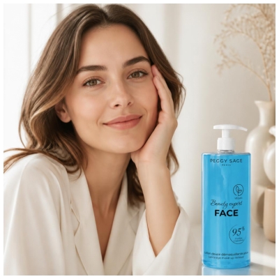 Peggy Sage Beauty Expert Face Lotion Douce Démaquillante pour les Yeux 1 Litre