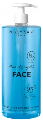 Peggy Sage Beauty Expert Face Lotion Douce Démaquillante pour les Yeux 1 Litre