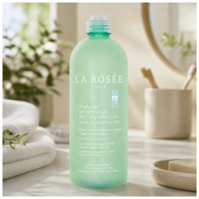 La Rosée Gel Nettoyant Anti-Imperfections Peaux Mixtes Recharge 400 ml