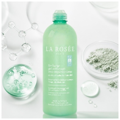 La Rosée Gel Nettoyant Anti-Imperfections Peaux Mixtes Recharge 400 ml