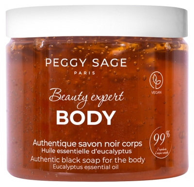 Peggy Sage Beauty Expert Body Authentique Savon Noir Corps 190 Grammes