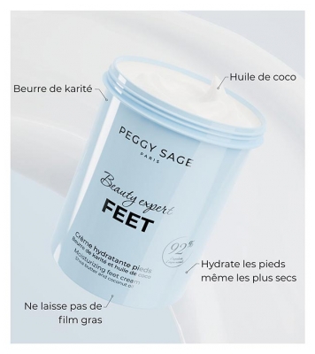 Peggy Sage Beauty Expert Feet Crème Hydratante pour les Pieds 270 ML